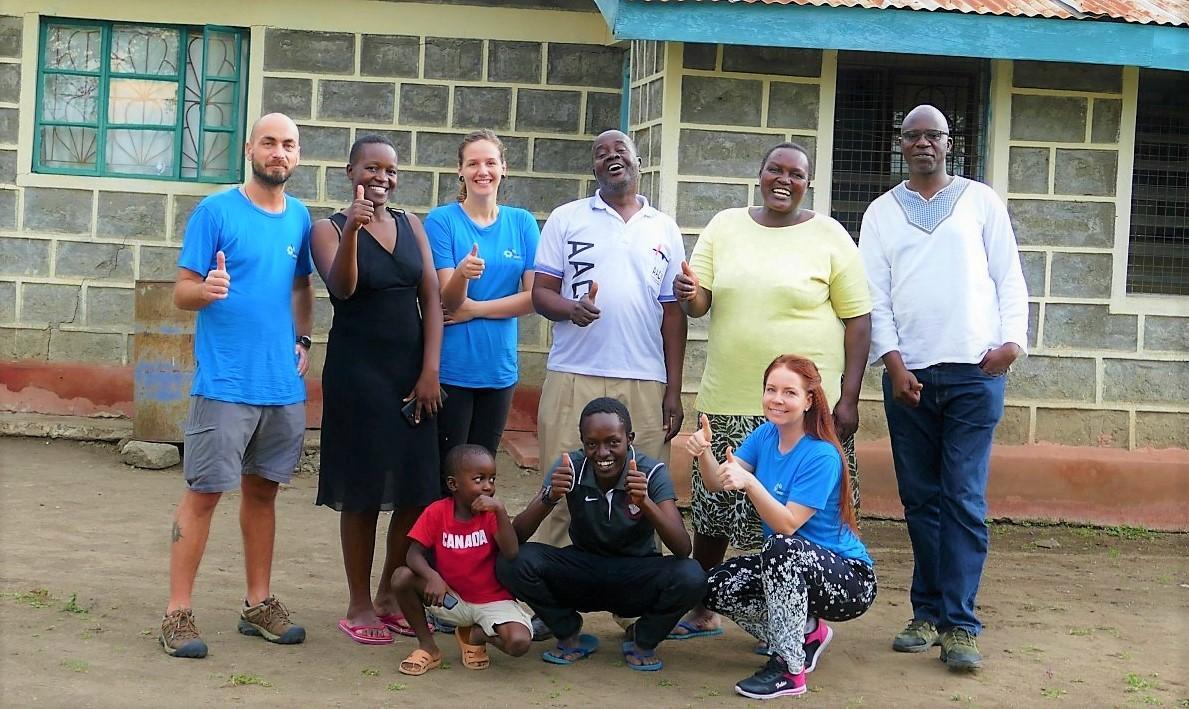 Unser Erkundungsteam mit den Projektpartnern letztes Jahr in Wanga