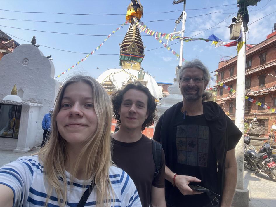 Die Ausreisenden in Kathmandu