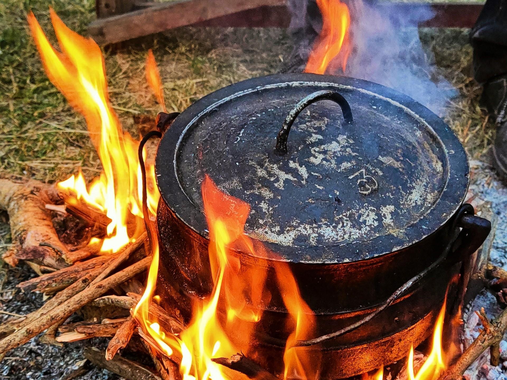 Feuerstelle in Afrika