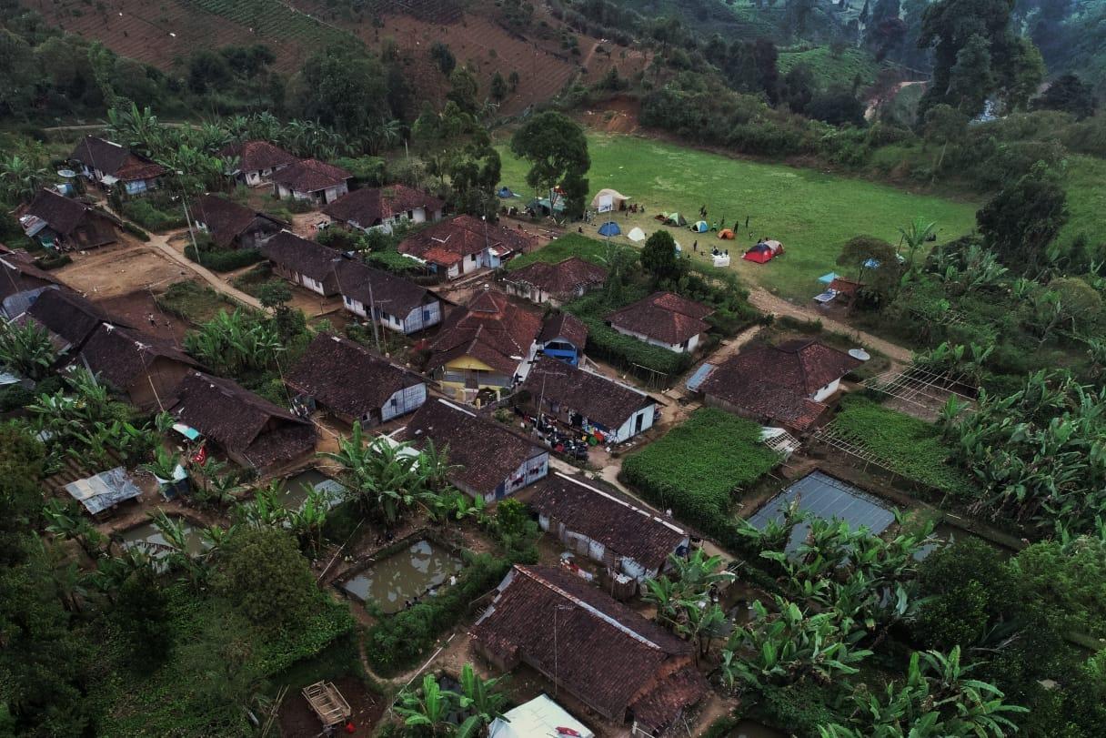 Dorf im ländlichen Indonesien