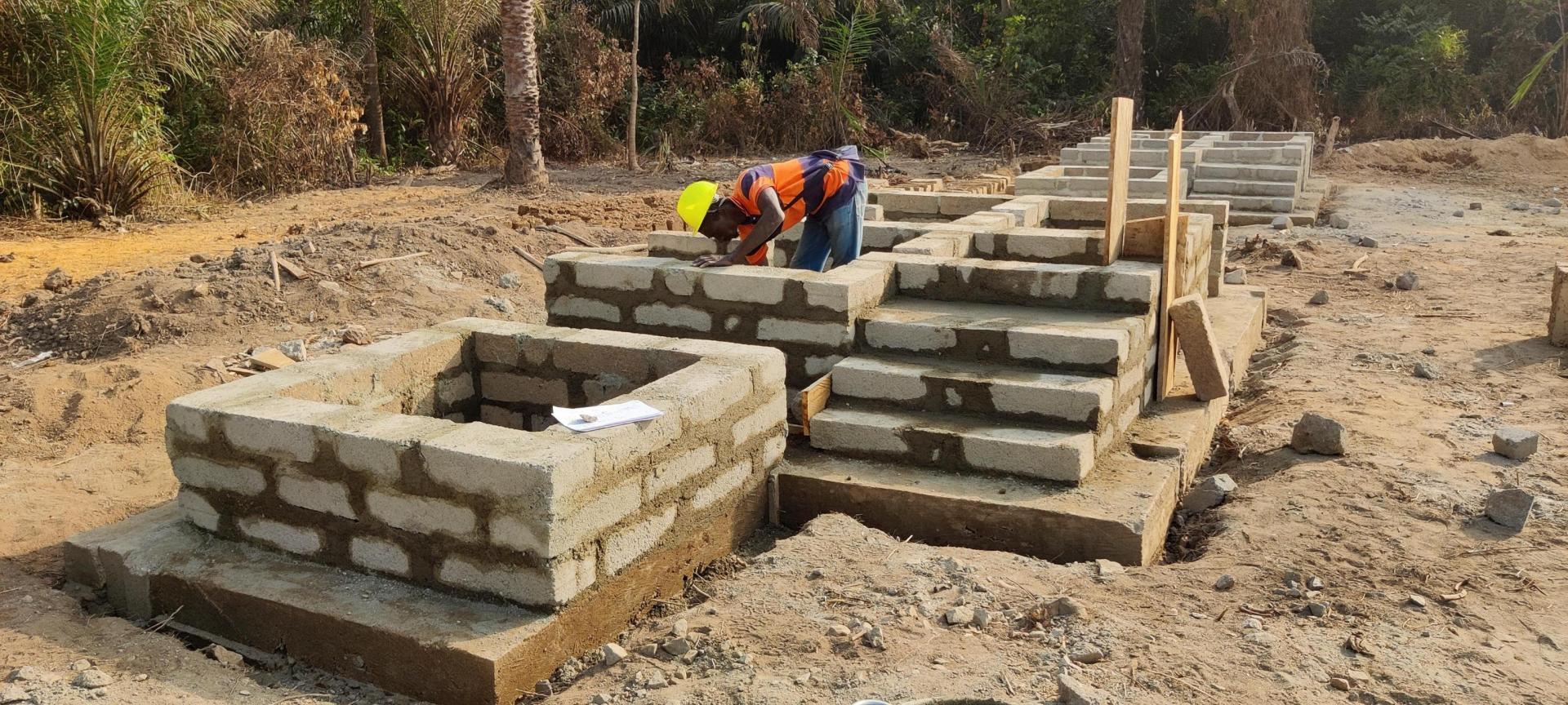 Unterbau, Entwicklungshilfe, Sierra Leone, Toiletten, Trockentrenntoiletten