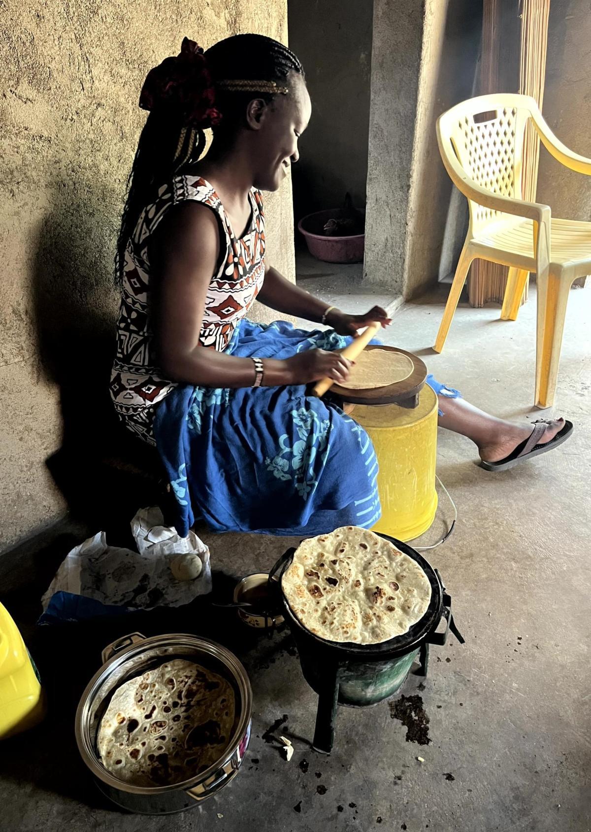 Chapati kochen