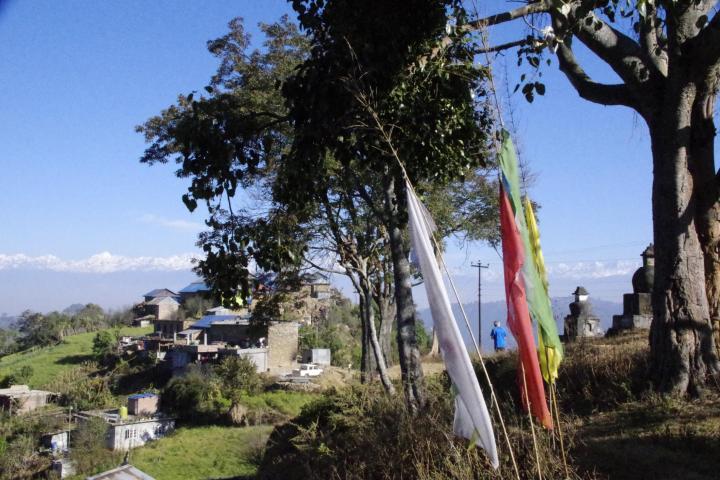 Lurpung vor der Himalayakette