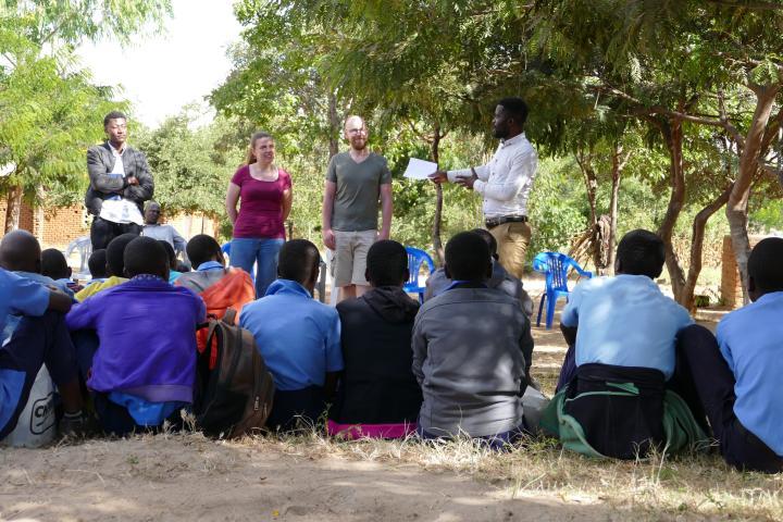 Die Vorstellung der PV-Workshops an den Chambala Secondary Schools