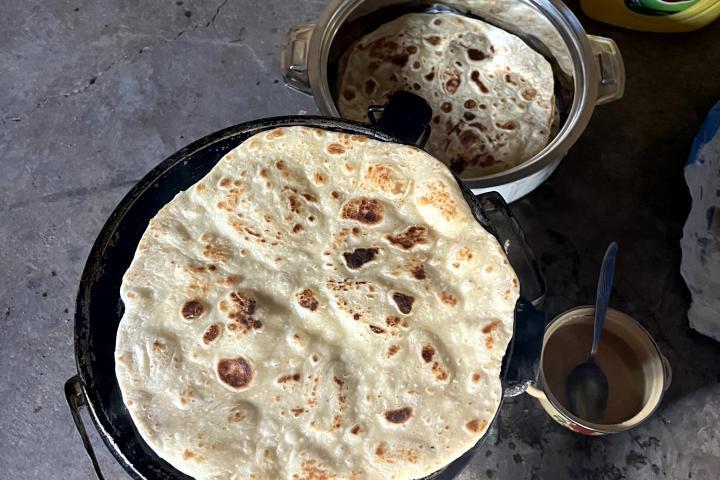 Gekochtes Chapati