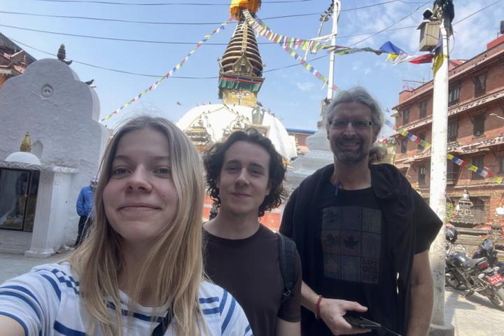 Die Ausreisenden in Kathmandu