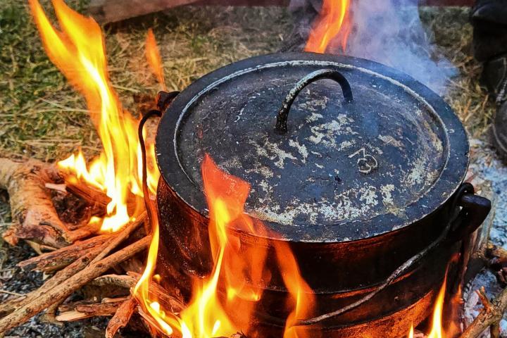 Feuerstelle in Afrika