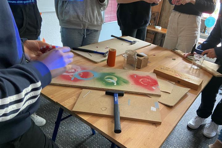 Bau der Solarleuchte am Girlsday