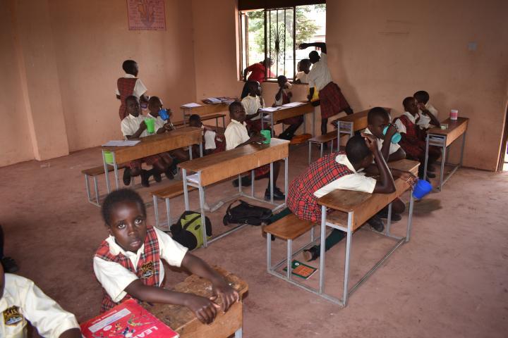Schülerinnen und Schüler des Schulzentrums in Uganda