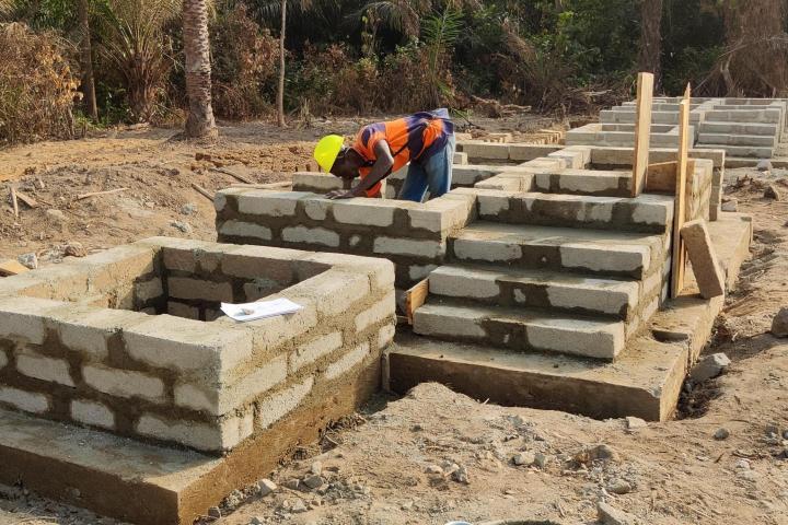 Unterbau, Entwicklungshilfe, Sierra Leone, Toiletten, Trockentrenntoiletten