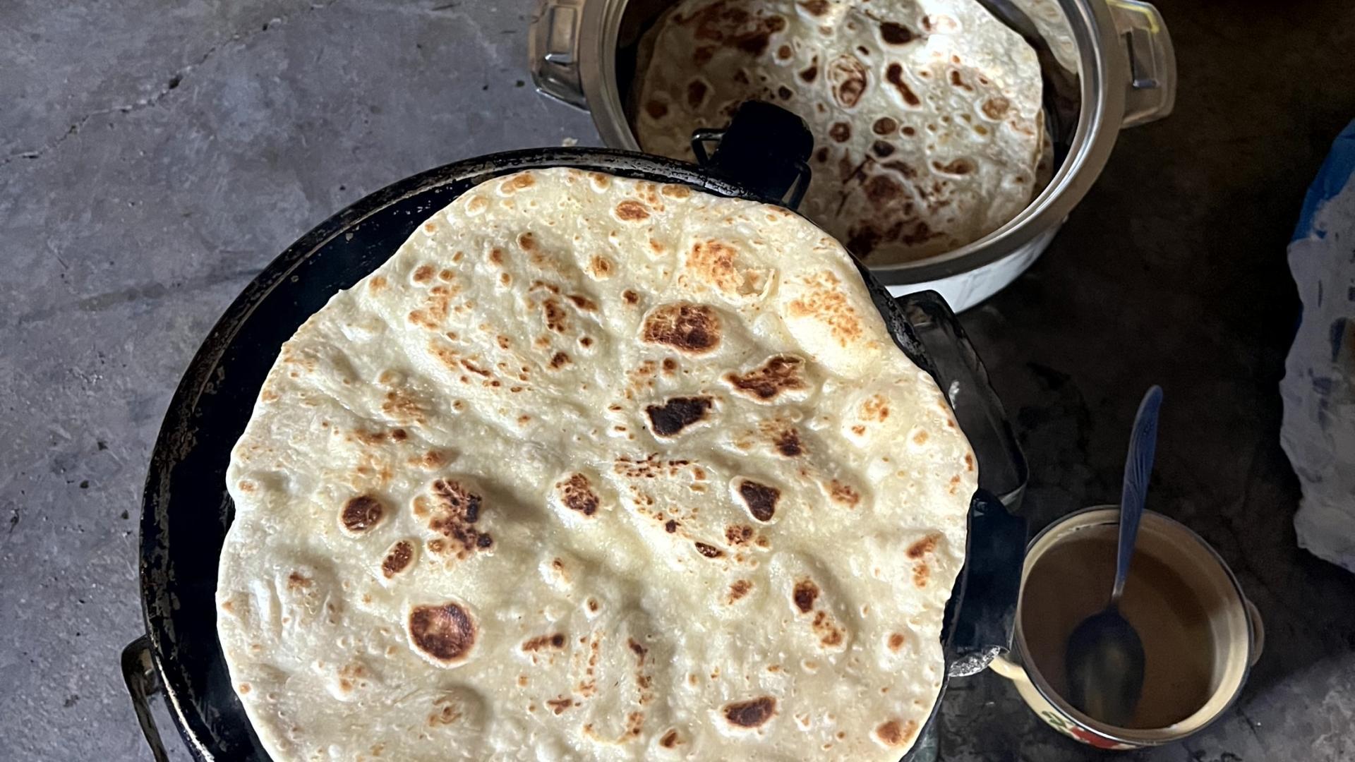Gekochtes Chapati