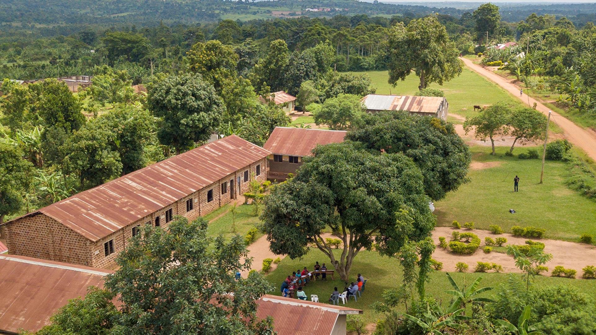 Luftbild Schule