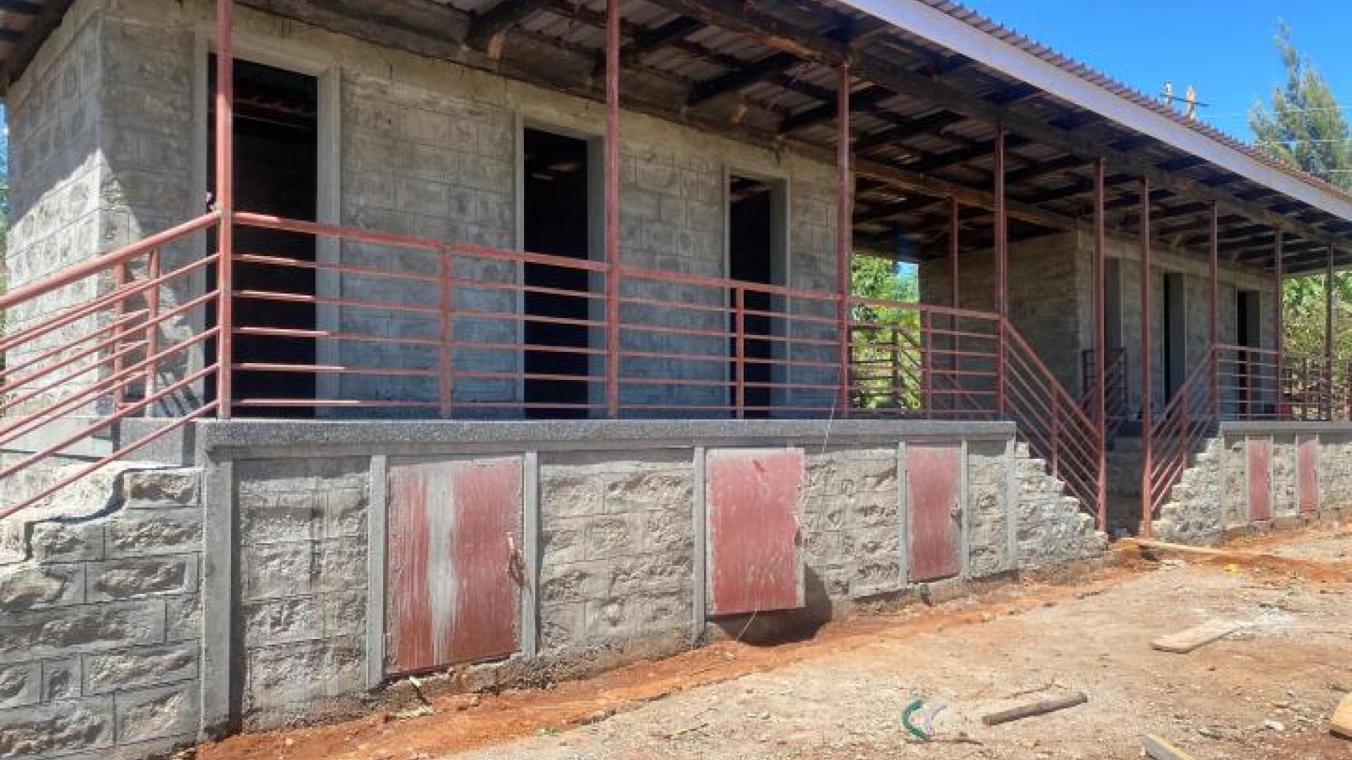 Sanitäranlage im Bau