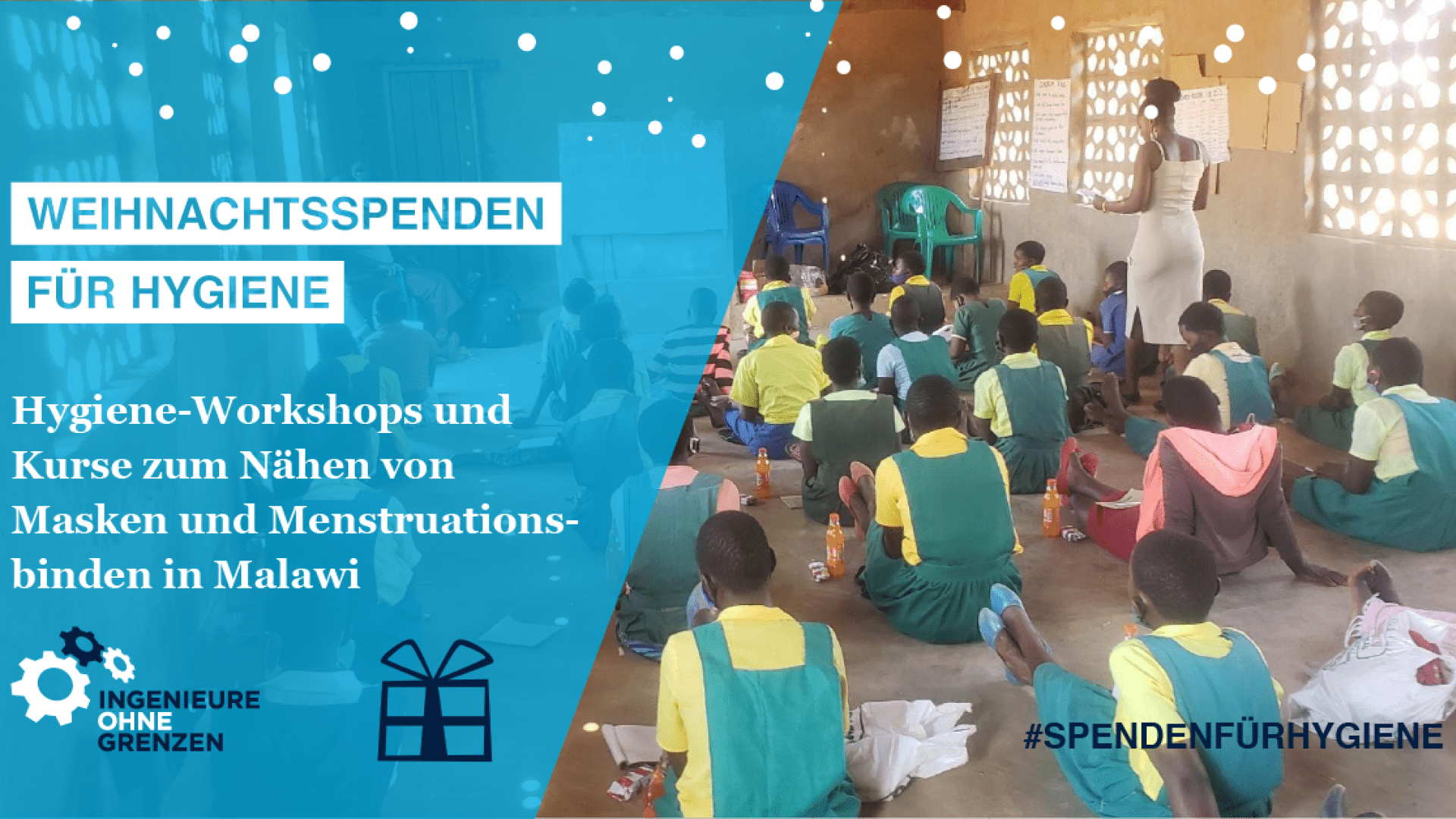 Weihnachtskampagne Masken und Binden Malawi 2